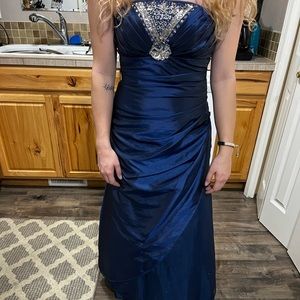 Midnight blue prom dress
